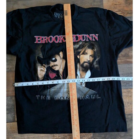Vintage Brooks & Dunn The Long Haul 2006 Tour T-Shirt Black - Picture 4 of 4